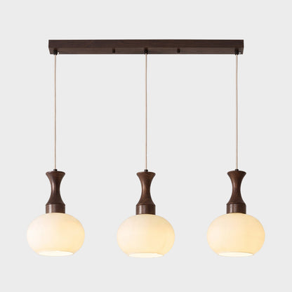 Hanglamp Hout En Glas