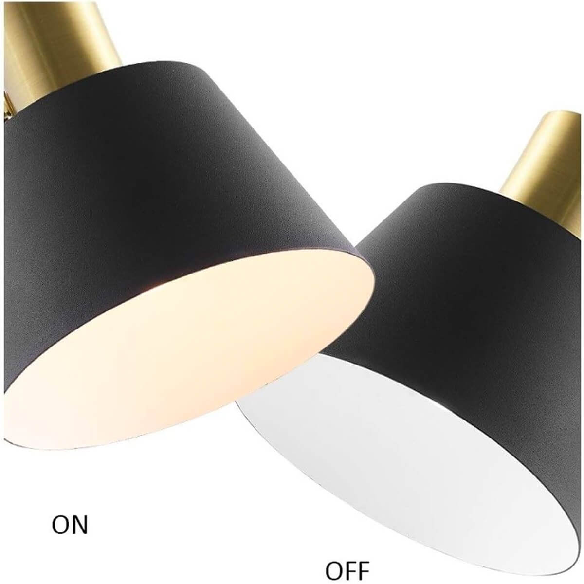 Close-up van de moderne wandlamp van ijzer