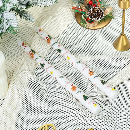 Kerstkaarsen van was geschikt voor tafeldecoratie tijdens de feestdagen