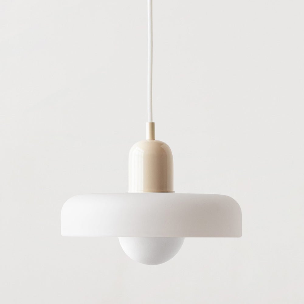 stijlvolle bauhaus hanglamp van elegante kleurige glas