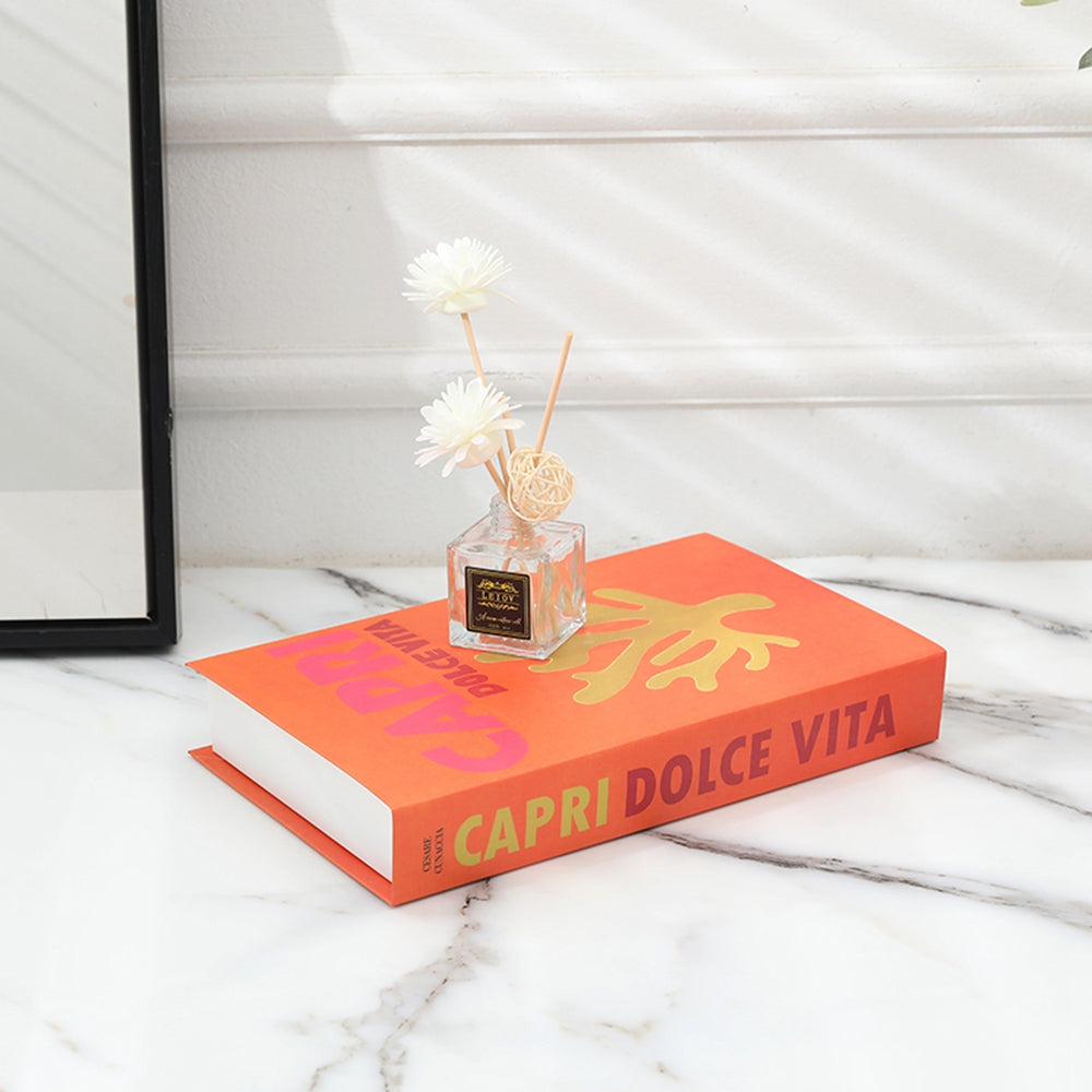 Set decoratieve boeken als sfeervolle woonkamerdecoratie