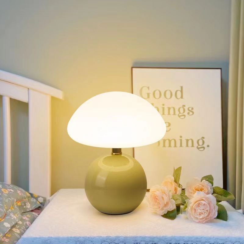 chic franse roomlamp met champignonvorm