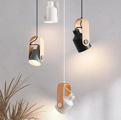 Hanglamp Met Houtlook Voor Gerichte Verlichting