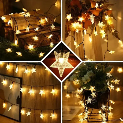 LED kerstlichtslinger van 4 meter voor feestelijke interieurdecoratie