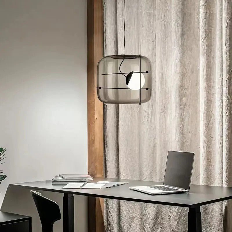 stijlvolle glazen hanglamp voor een sfeervolle ambiance