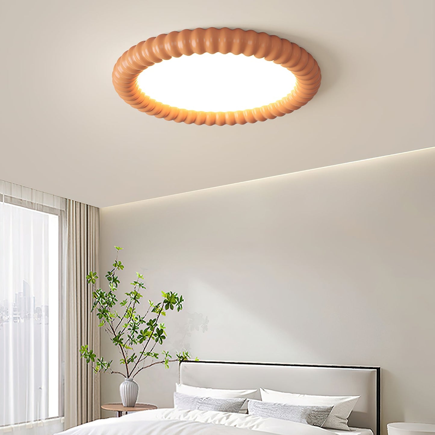 moderne ripple halo plafondlamp voor sfeervolle verlichting