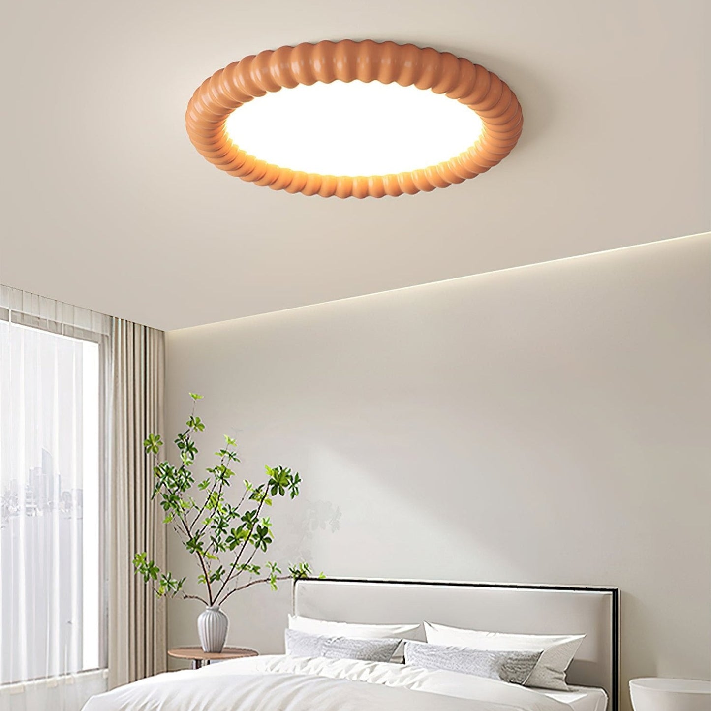 moderne ripple halo plafondlamp voor sfeervolle verlichting