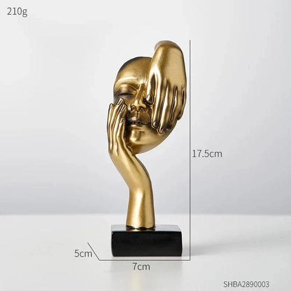 Decoratieve Sculptuur Resin Abstract Gezicht