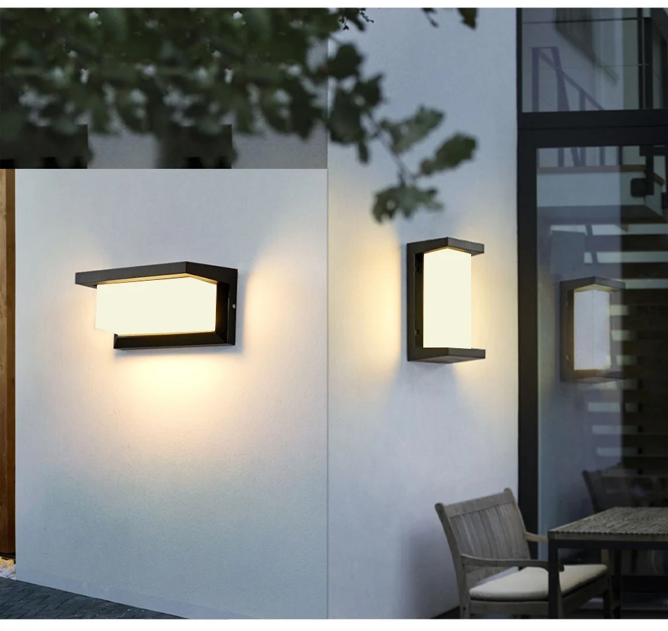 stijlvolle buitenlamp voor tuin of terras aan de muur