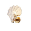 Cognackleurig glas met gouden houder