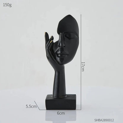 Decoratieve Sculptuur Resin Abstract Gezicht