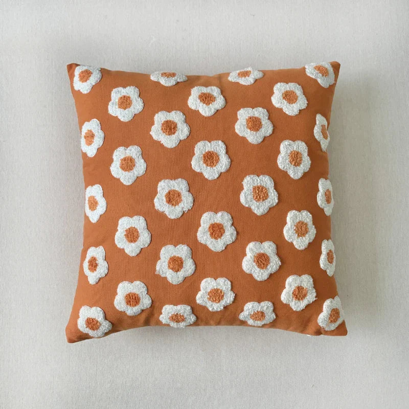 kussenhoes jacquard geborduurd 45x45 cm