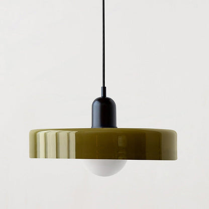 Stijlvolle Bauhaus Hanglamp van Elegante Kleurige Glas