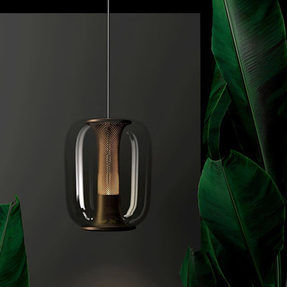 Elegante Savannah Glazen Hanglampen voor een Chic Interieur