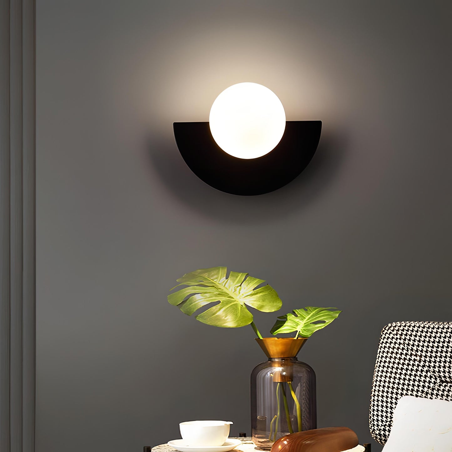 everest - elegante noordse halfronde wandlamp voor een sfeervolle touch