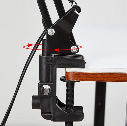 Bureaulamp met lange arm voor gerichte verlichting