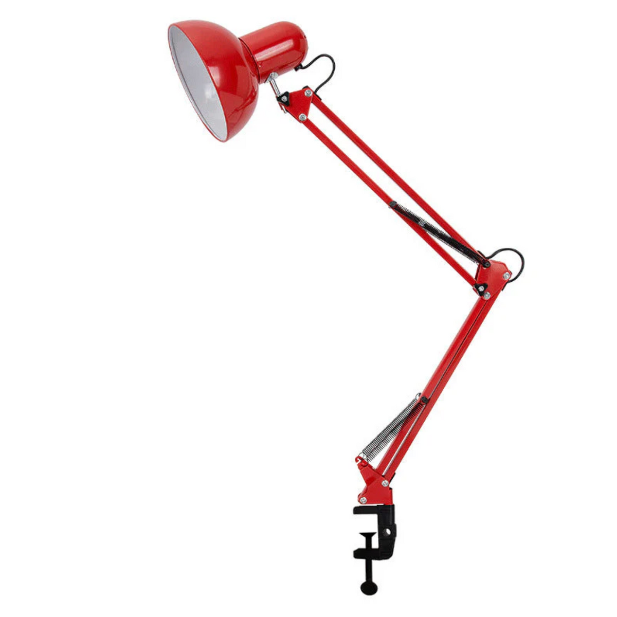 bureaulamp met klem met lange verstelbare arm
