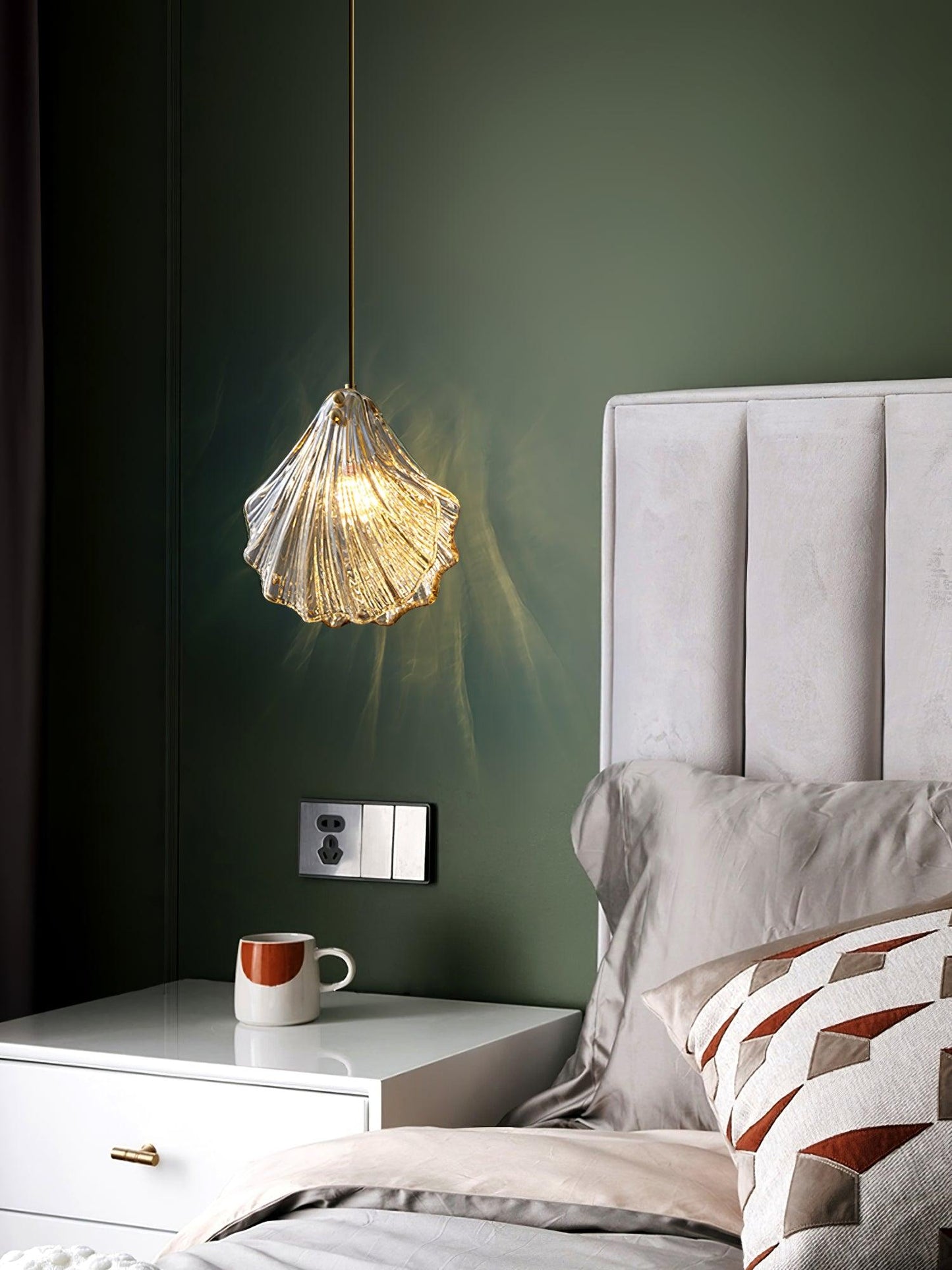 elegante shell mini hanglamp voor een stijlvolle touch