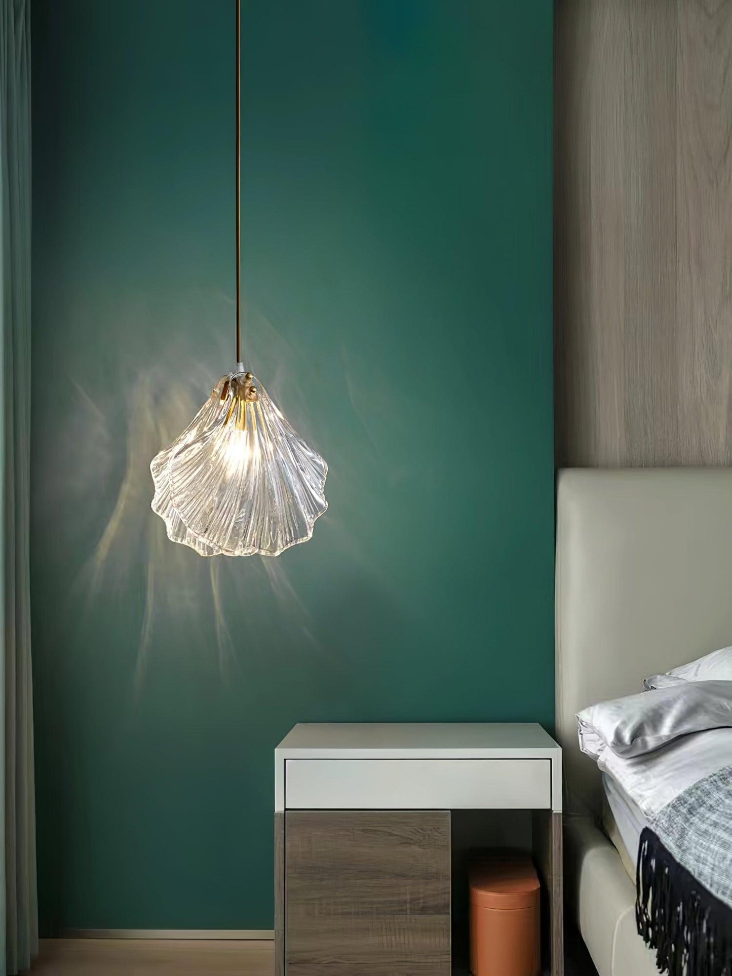 elegante shell mini hanglamp voor een stijlvolle touch