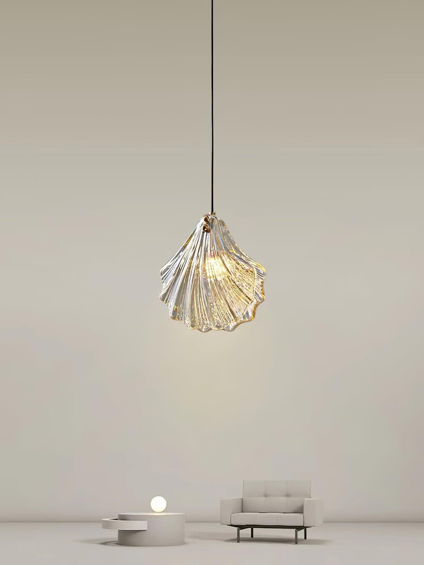 elegante shell mini hanglamp voor een stijlvolle touch