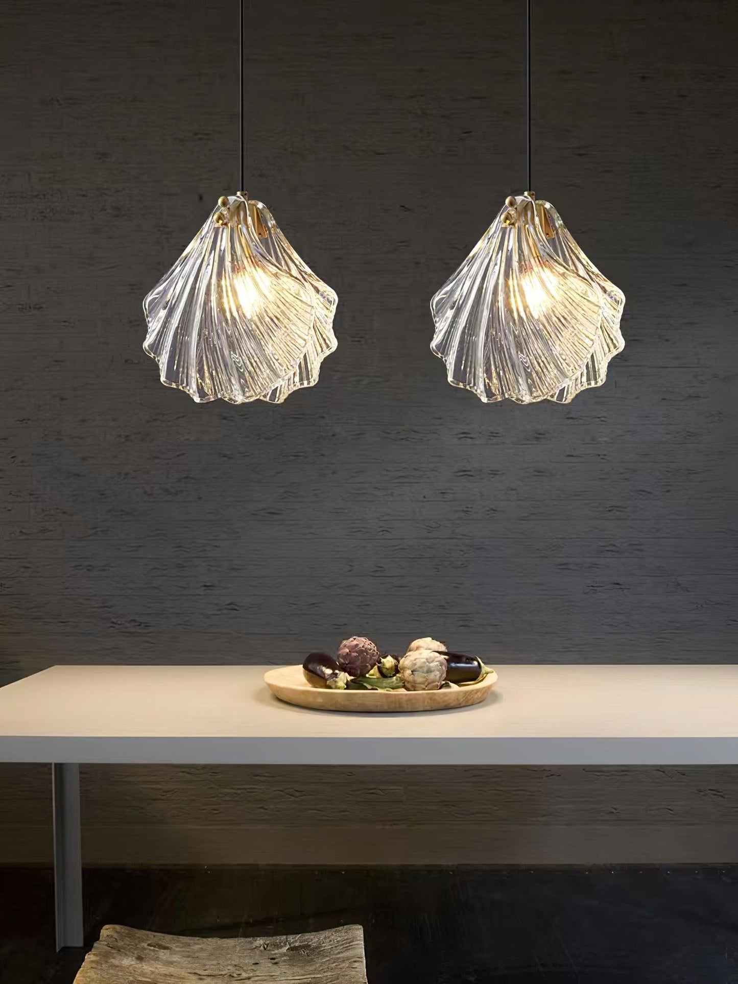 elegante shell mini hanglamp voor een stijlvolle touch