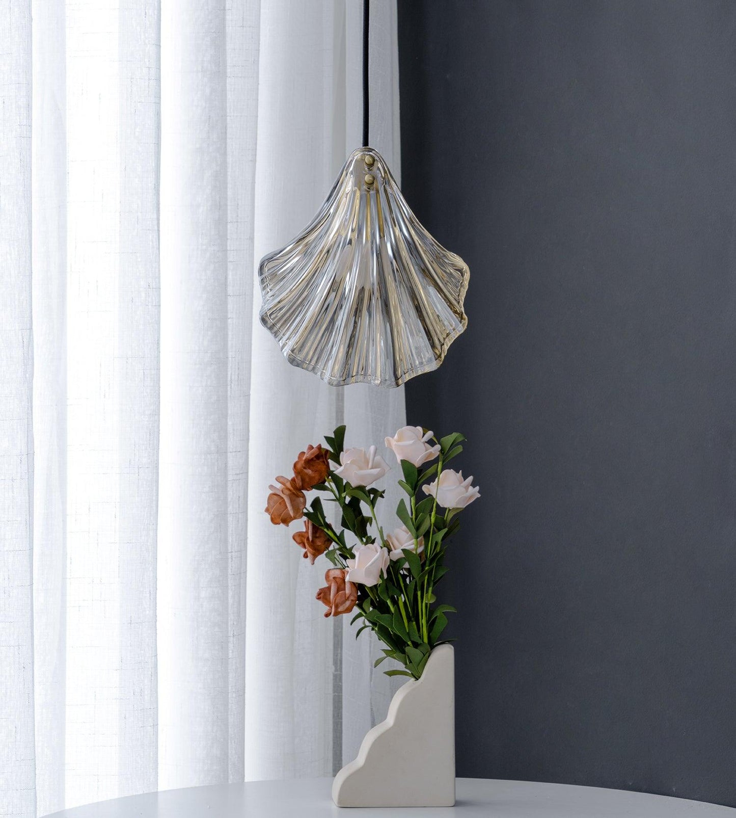 elegante shell mini hanglamp voor een stijlvolle touch