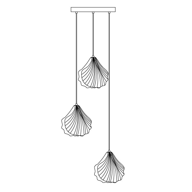 elegante shell mini hanglamp voor een stijlvolle touch