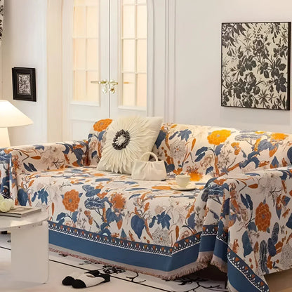 Sofahoes met jacquardstructuur voor stijlvolle bankbescherming