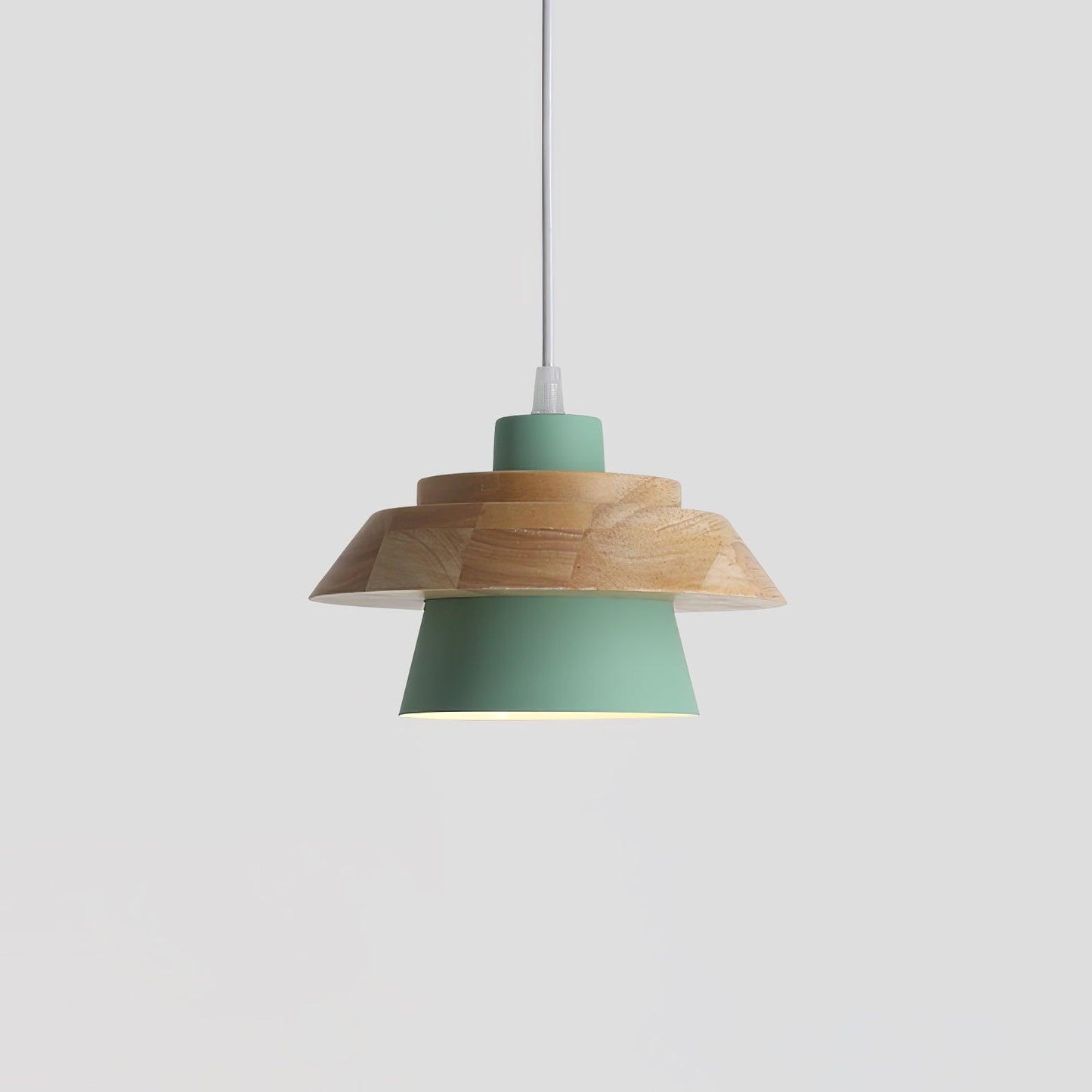 moderne hanglamp van steen en hout