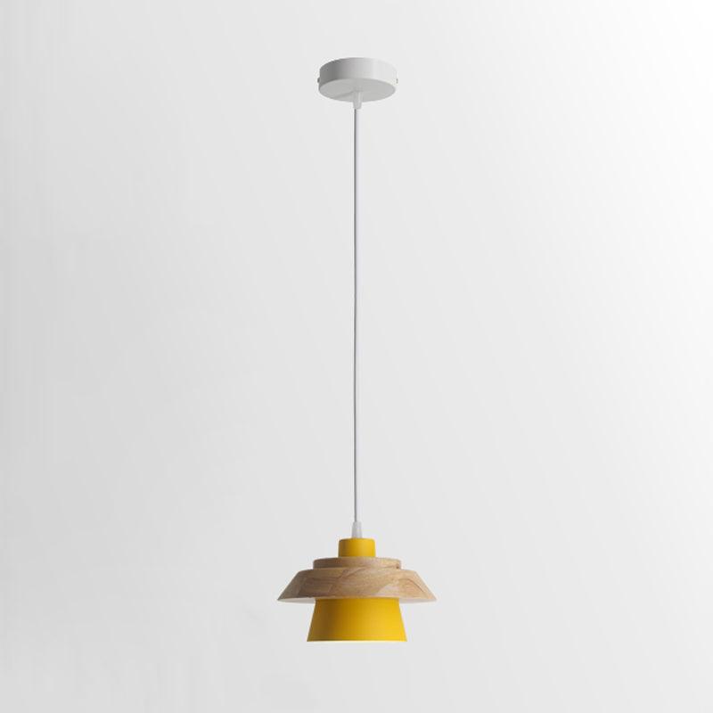 moderne hanglamp van steen en hout