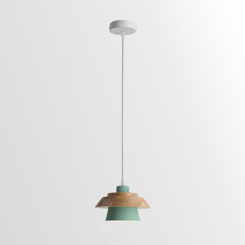 moderne hanglamp van steen en hout