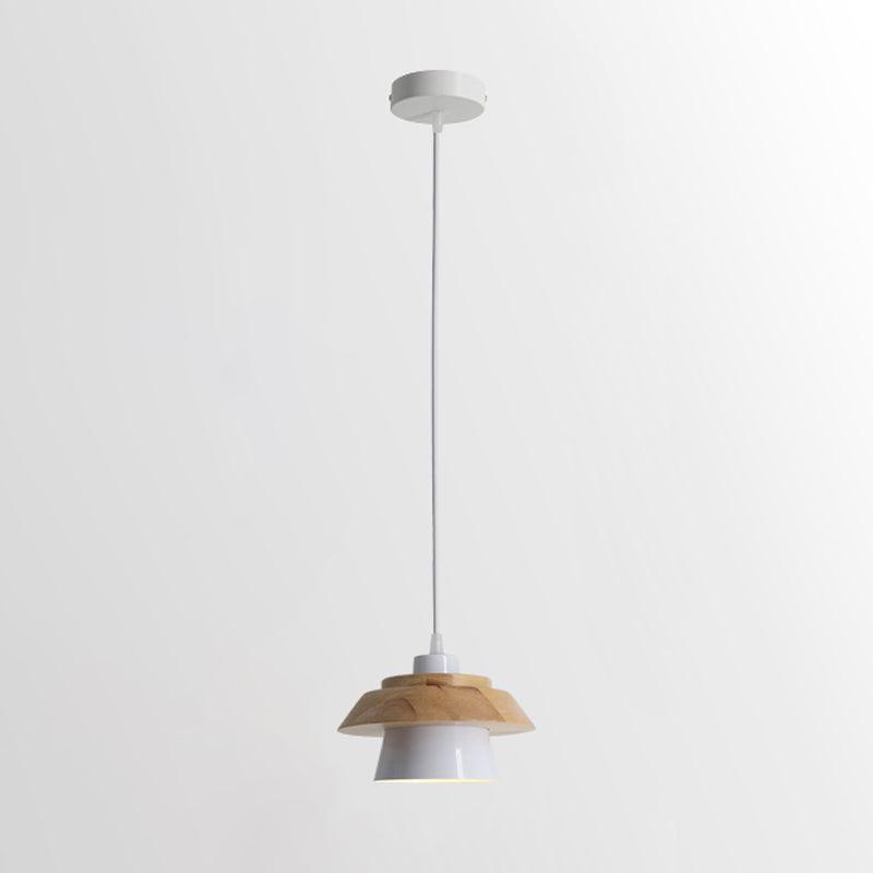 moderne hanglamp van steen en hout