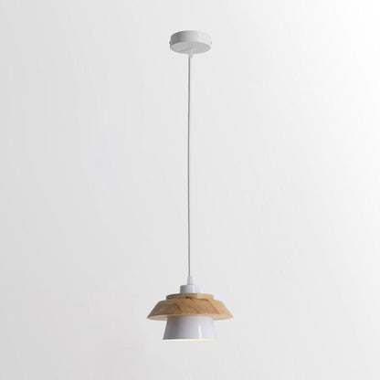 Moderne Hanglamp van steen en hout