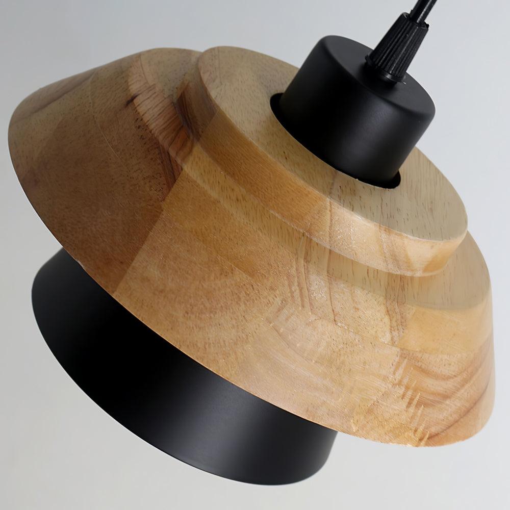 moderne hanglamp van steen en hout