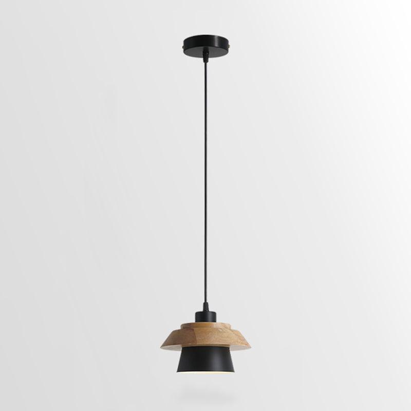 moderne hanglamp van steen en hout