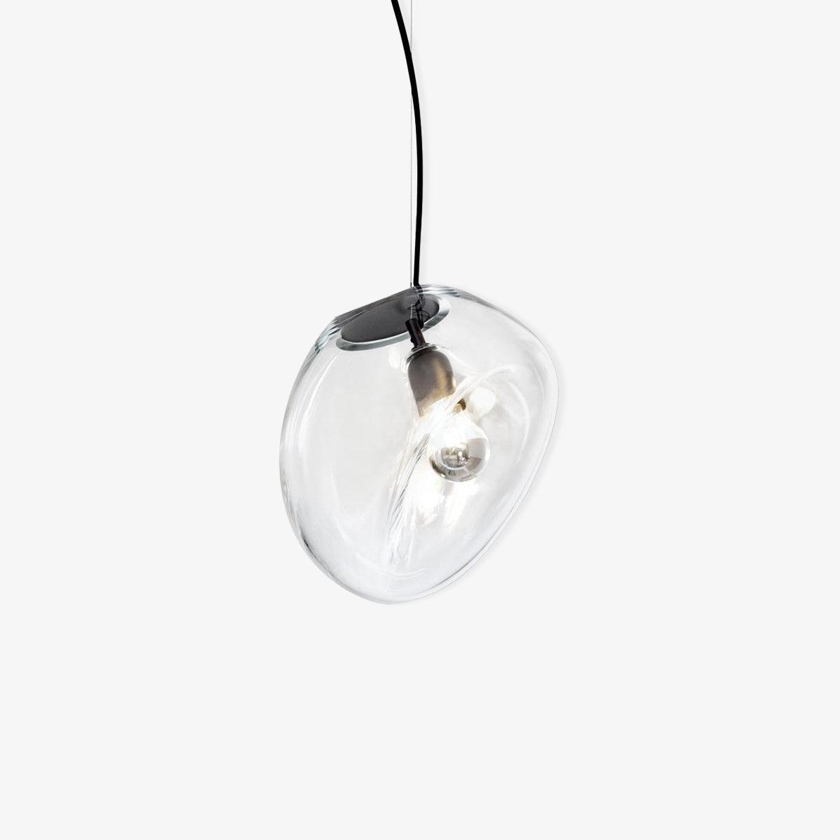 elegante hanglamp in de vorm van een waterdruppel