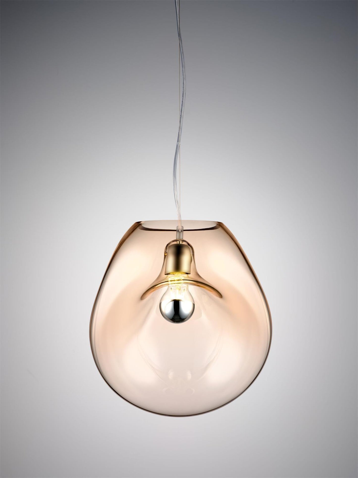 elegante hanglamp in de vorm van een waterdruppel