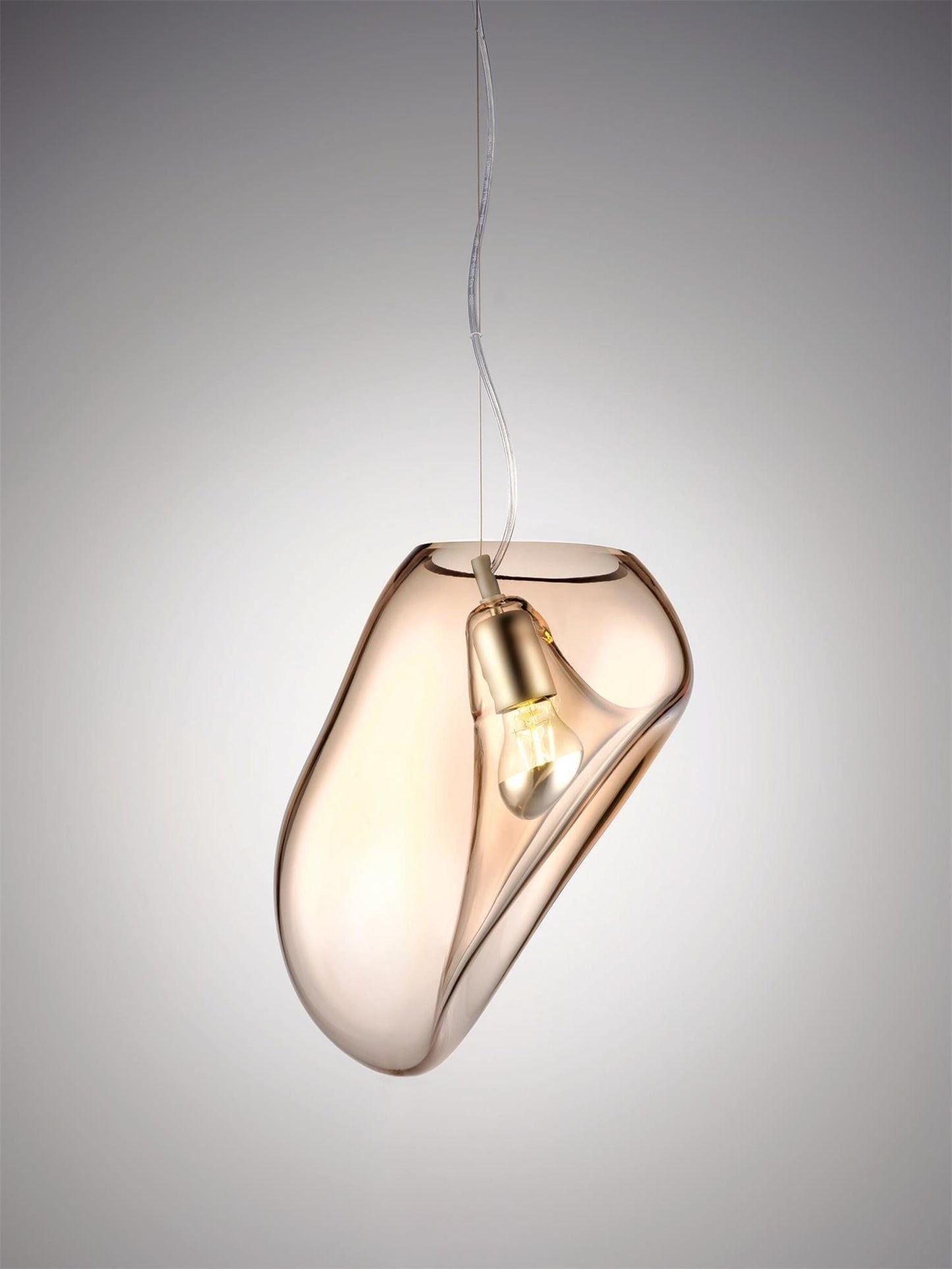 elegante hanglamp in de vorm van een waterdruppel