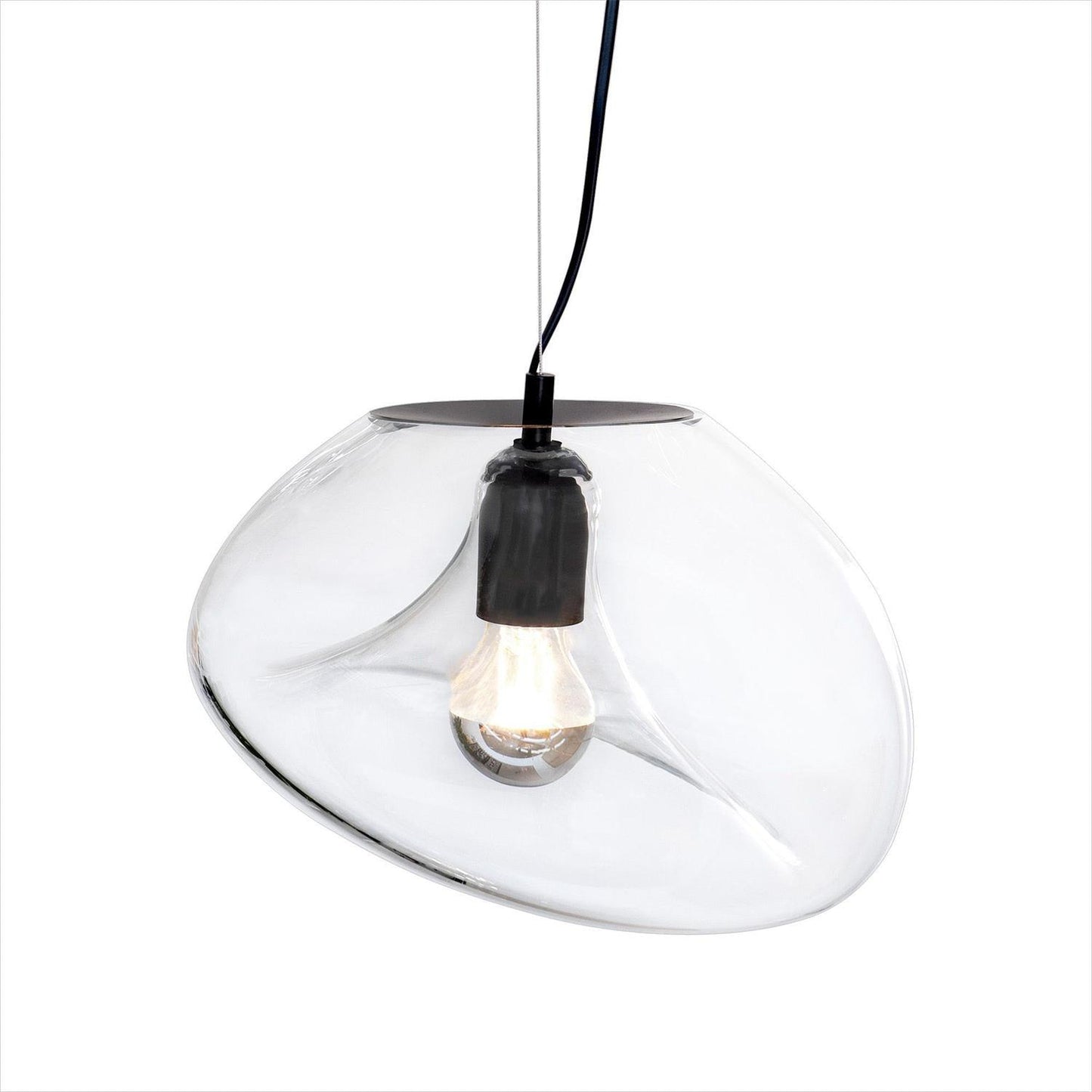 elegante hanglamp in de vorm van een waterdruppel