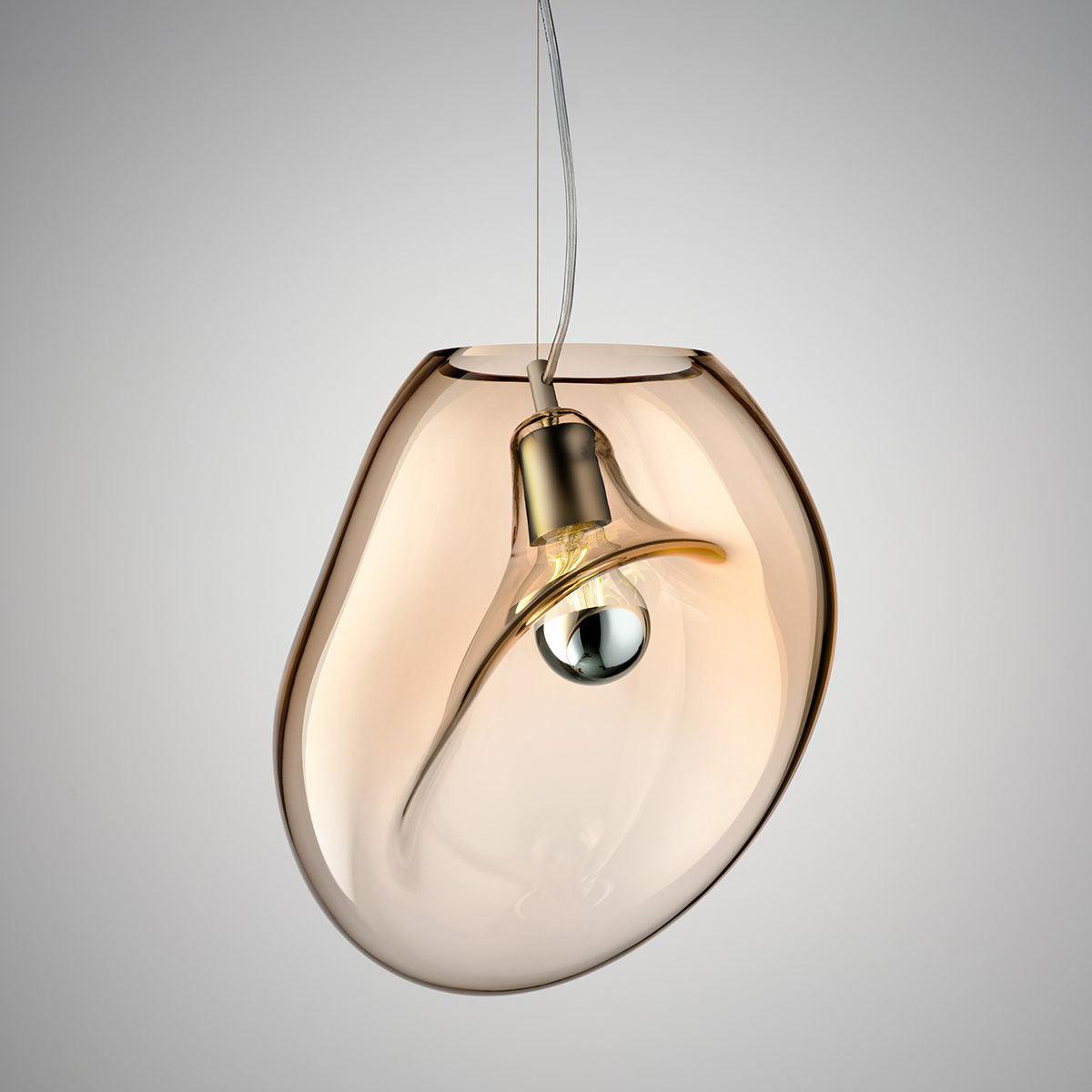 elegante hanglamp in de vorm van een waterdruppel