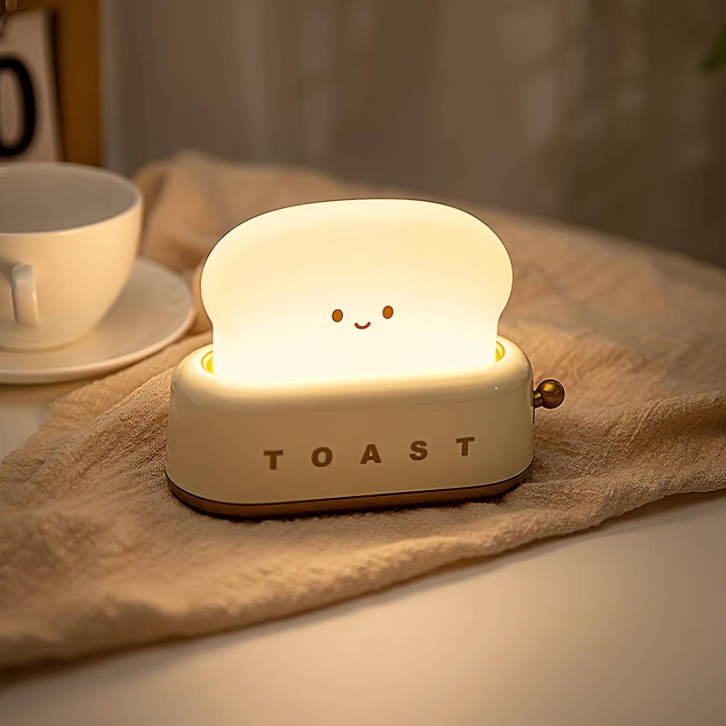 stylish toaster table lamp with built-in battery