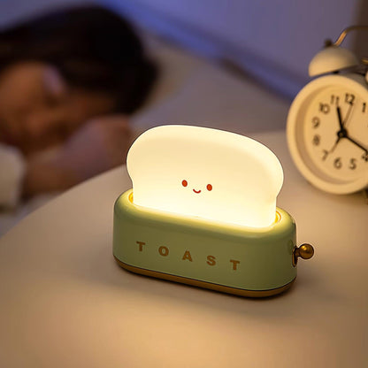 Stylish Toaster Table Lamp with Built-in Battery