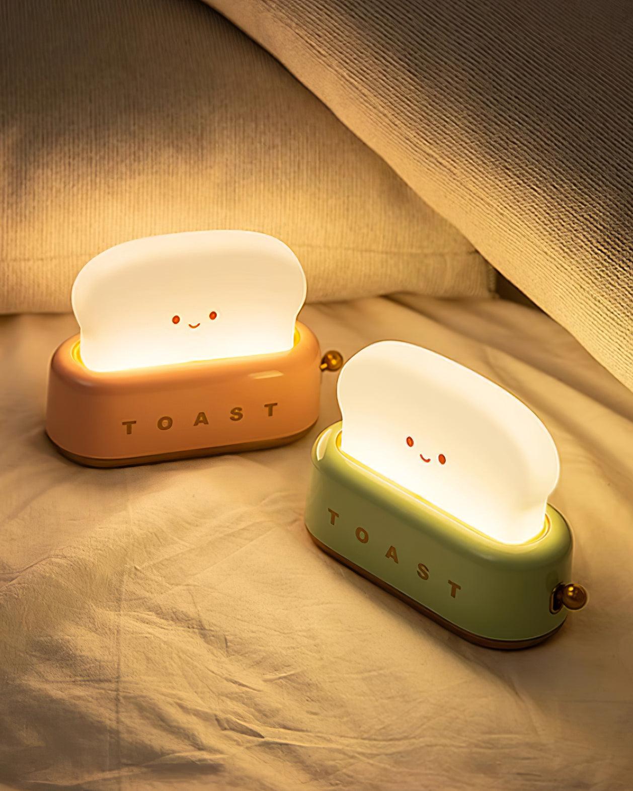 stylish toaster table lamp with built-in battery