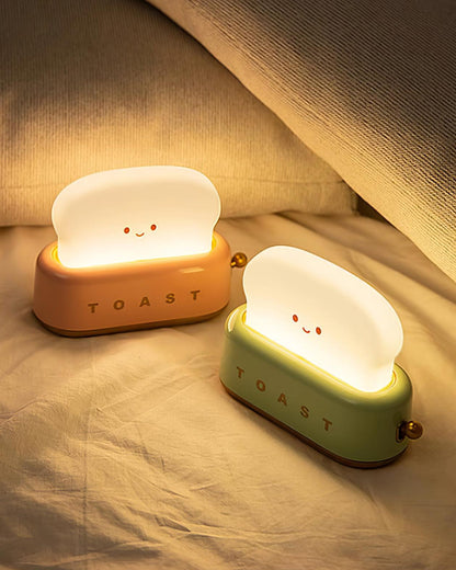 Stylish Toaster Table Lamp with Built-in Battery