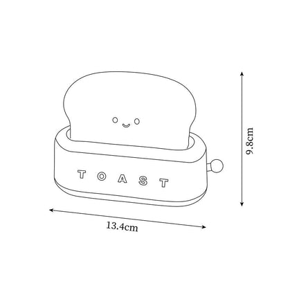 Stylish Toaster Table Lamp with Built-in Battery