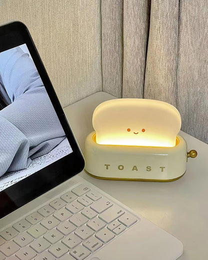 Stylish Toaster Table Lamp with Built-in Battery