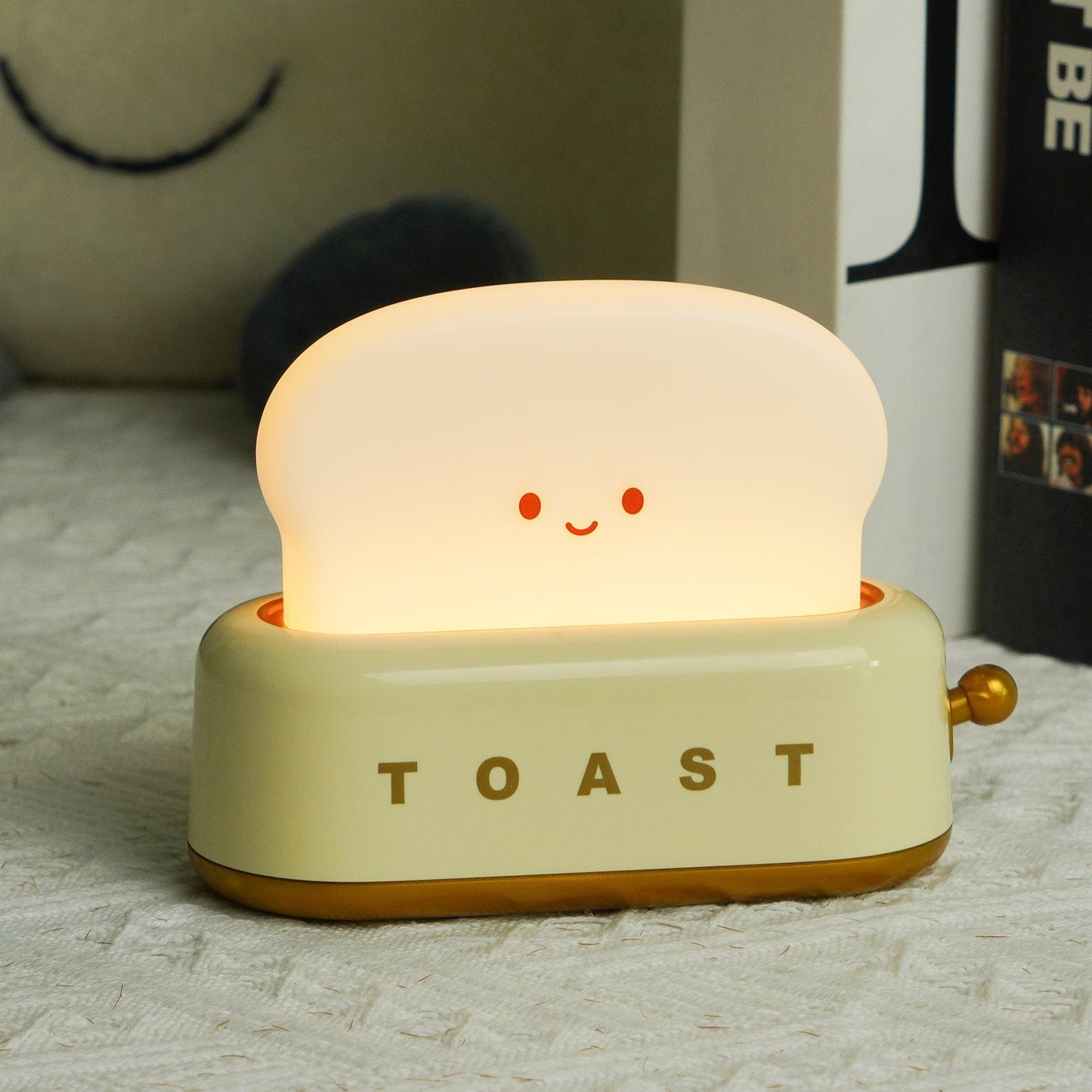 stylish toaster table lamp with built-in battery