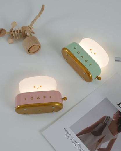 Stylish Toaster Table Lamp with Built-in Battery