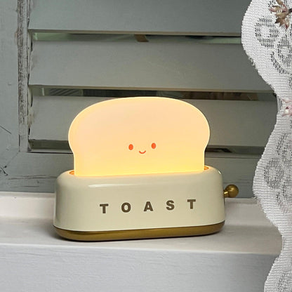 Stylish Toaster Table Lamp with Built-in Battery