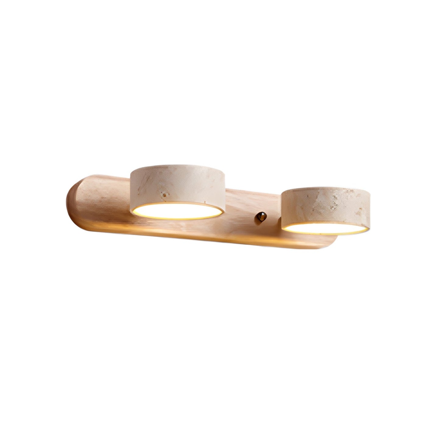 elegante travertin duo wandlamp met beugel